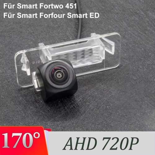 170 degree Fisch eye CAM Kit Nachtsicht Rückfahrkamera für Smart Fortwo 451 Smart Forfour Smart ED