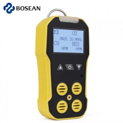 Bosean 4 in 1 Multi Gas Detector O2 H2S CO LEL Gas Meter Oxygen Sulfide Carbon Monoxide Combustible Gas Leak Detector