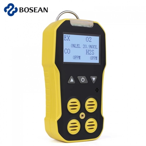 Bosean 4 in 1 Multi Gas Detektor O2 H2S CO UEG Gas Meter Sauerstoff Wasserstoff Sulfid Kohlenmonoxid Brennbaren Gas leck Detektor