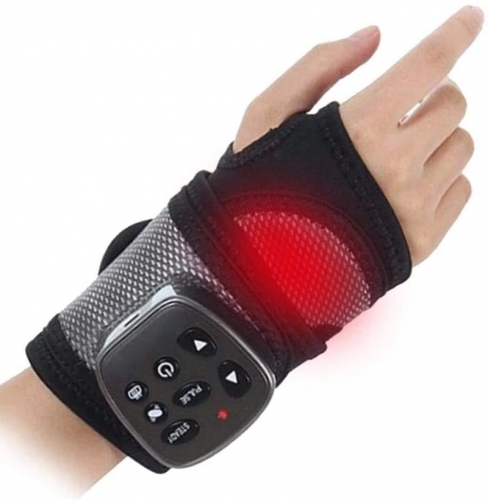 Electric hand massage device 3 in 1 multifunctional wrist vibration bracelet kneading heating hot air compression instrument