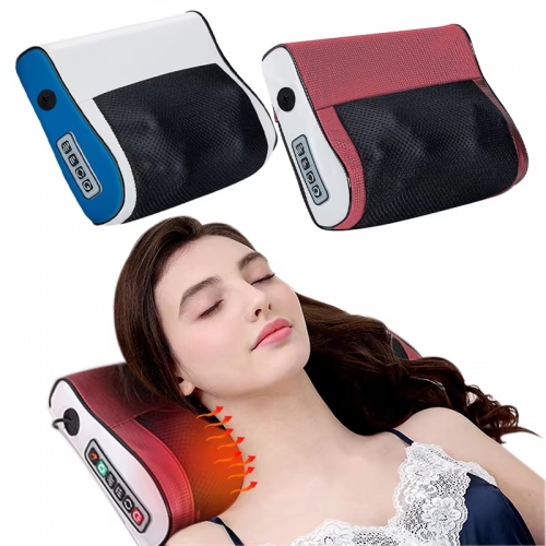 Intelligent temperature control electric massage vibration massage pillow heated Suitable for neck waist legs back