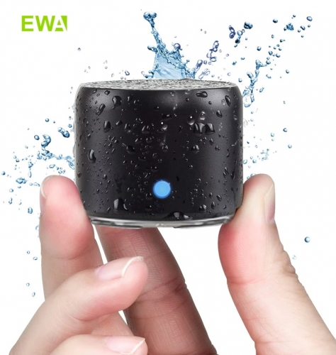 EWA A106 Pro Mini Bluetooth Speaker with Custom Bass Radiator IPX7 Waterproof Super Portable Speaker