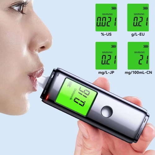 Zw alcohol tester rechargeable portable breath alcohol tester for personal and professional use pro