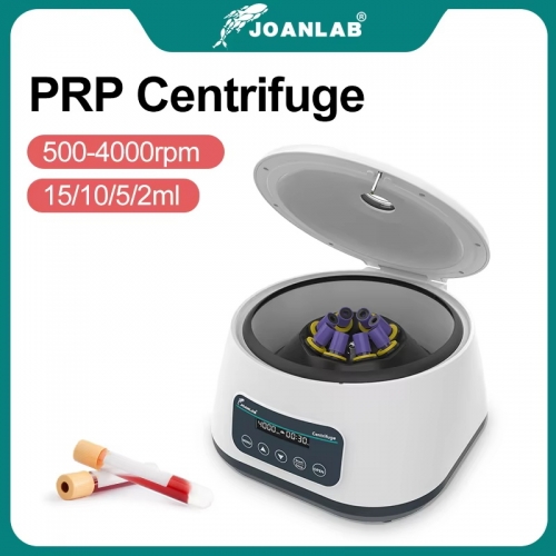 Joanlab Plasma centrifuge High rcf capability Laboratory Digital Prp Centrifuge machine for 2/5/10ml blood collection tubes and 15ml centrifuge tubes