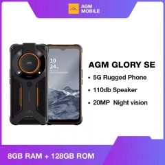 AGM Glory SE 5G Android 11 6.53 inch Rugged Smartphone 8GB RAM 128GB ROM 6200mAh Battery