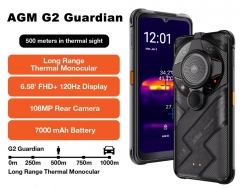 AGM G2 Guardian 5G Android 12 6.58 inch Rugged Smartphone 12GB RAM 256GB ROM 500m Autofocus Thermal Imaging Camera 7000mah Battery