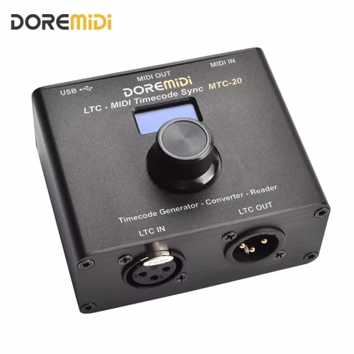 Doremidi LTC-MIDI timecode sync (MTC-20) device to synchronize midi timecode and smpte ltc timecode