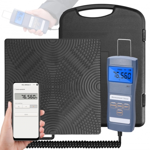 Digital refrigeration scale 90 kg capacity for refilling refrigerants, fluoridation tools for central air conditioning and refrigeration equipment