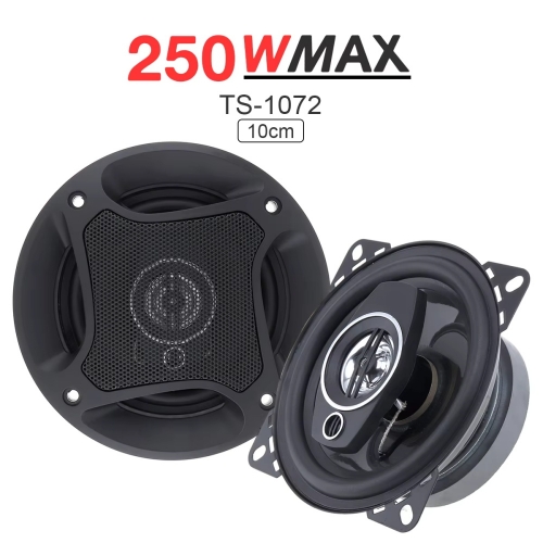 2Pcs 4 Inch 10cm 250W Coaxial Car HiFi Speakers - Non-destructive Installation, Full Range Audio