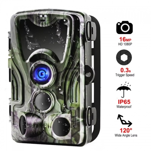 Wireless Hunting Camera Trail Night Vision Cameras HC801A 16MP 1080P IP65 Photo Trap 0.3s Trigger Wildlife Surveillance