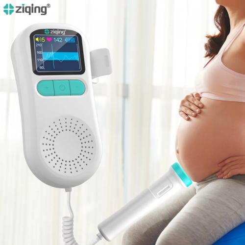 Doppler fetal heartbeat detector baby care device listen heartbeat fetal pregnancy ultrasound rate detection