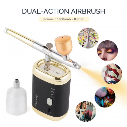 3 Stufen Druck Airbrush Dual-Action-Airbrush für Nail Art Farbe Make-up Tattoo Kuchen Malerei Spritzpistole Gesicht Hydratation Sprayer