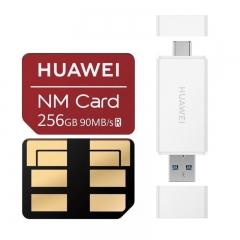 Huawei Nano Memory Card for HUAWEI Mate 20 Series + Lecteur de carte mémoire Huawei 100 Mo / s Dual USB Port 2 en 1