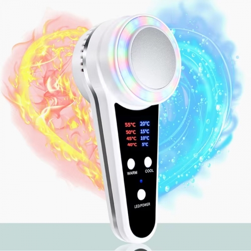 Cryotherapy facial care device hot cold hammer blue photon acne treatment facial massage device skin lifting rejuvenation beauty machine