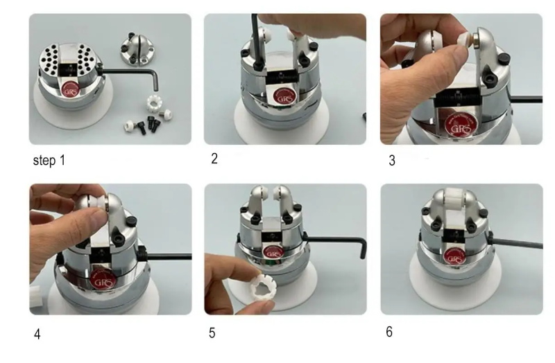 Mini engraving ball vise complete set