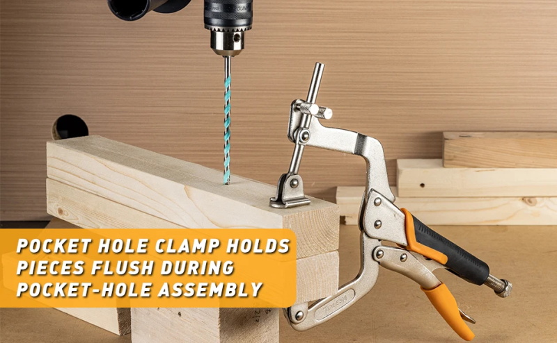 2 pieces pocket hole clamp