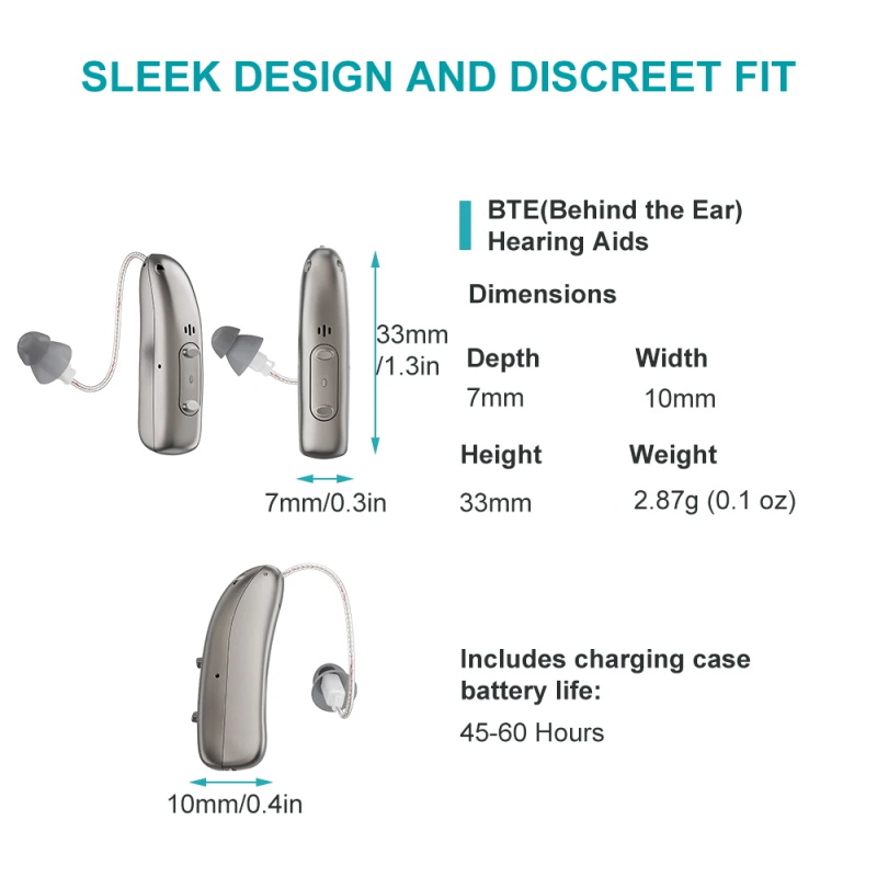 Rechargeable digital BTE hearing aid