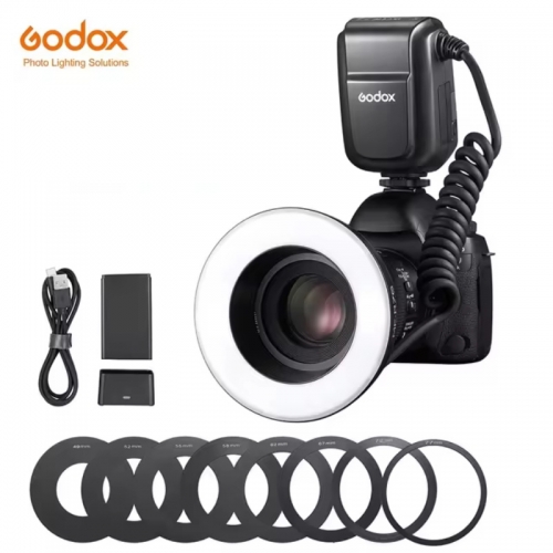 Godox MF-R76 RING76 5000K Macro LED Ring Light Speedlite Flash Light for Sony Canon Nikon Camera 5D 6D 7D 60D 70D 80D D850