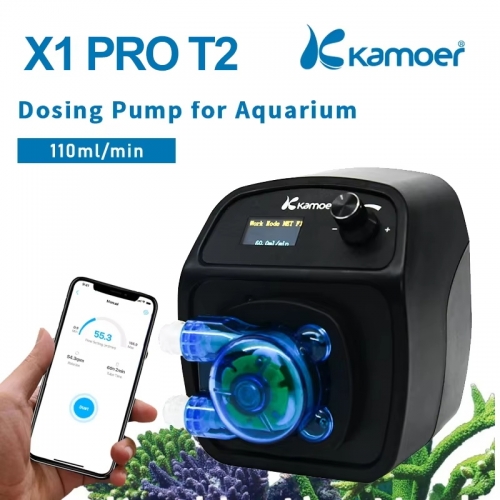 Kamoer X1 PRO T2 WiFi-Dosierpumpe mit KPAS100-Peristaltikpumpe für Aquarien, die iOS und Android steuert, 110 ml/Min