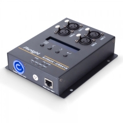 Bidirektionale ArtNet DMX 2048 Ethernet-Beleuchtungscontroller-Schnittstelle, 4 Universum/Truss montierbar/PoE CR041R