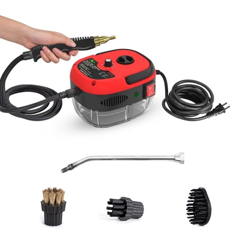 Nettoyeur à vapeur portable 2500 W, haute température, pression, machine de nettoyage à vapeur avec têtes de brosse pour meubles de cuisine