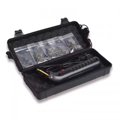 Plastic Welding Machine Kit with 400pcs Hot Staples Electric Soldering Iron for Car Bumper Crack Repair Tools