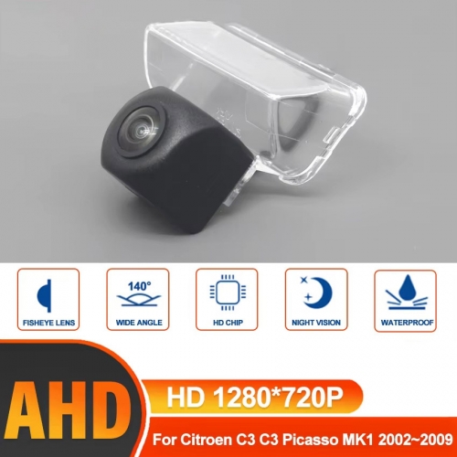 1280x720P  Night Vision Rear View Camera for Citroen C3 C3 Picasso MK1 2002~2009