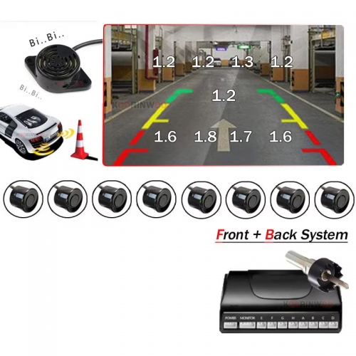 Système de Capteur de Stationnement Smart Partronics avec 8/4 Capteurs pour Radio Android