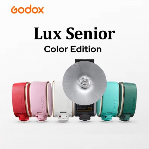 GODOX Lux Senior Retro Camera Flash 1/1-1/64 GN12 (ISO100) 6000K ± 200K Flash Speedlite Déclencheur pour Fujifilm/ Canon/ Nikon/ Olympus/ Sony Camera