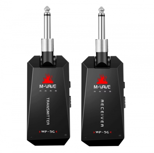 M-VAVE WP-5G 5.8G Wireless Guitar System Rechargeable Audio Transmitter Receiver Guitar Amplifier Type-C Cable