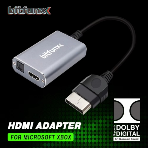 HDMI Adapter for XBOX Classic Retro Gaming Consoles HD Cable Accepts 5.1 Dolby Digital Surround Sound