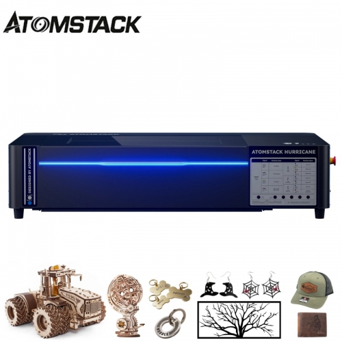 Découpeuse laser CO2 de bureau AtomStack Hurricane 55 W