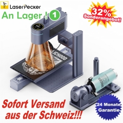 LaserPecker 4 Deluxe Laser Device Dual Laser Engraver including Rotary Extension + Slide Extension