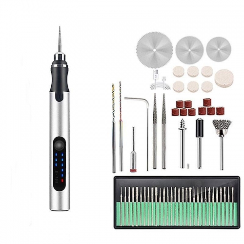 Micro Engraving Pen Three-stage Adjustable USB Charging Wireless DIY Grinding Machine Drilling Egg Carving Combination