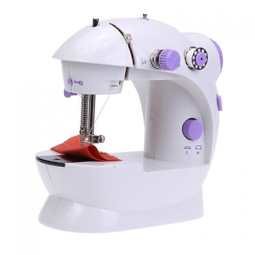 Electric Sewing Machine for Home Use, Miniature Multifunction Craft and Mending Machine with Foot Pedal, LED Light, Household Appliances