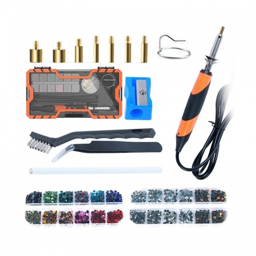 Hot Fix Rhinestone Applicator Tool Hot Fixed Applicator Rhinestone Kit Bedazzler Kit with Rhinestones