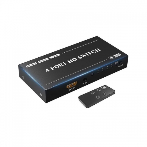 8k HD Switcher 4 Port Compatible Switcher 4 In 1 Out Splitter 8k 60hz Game Projector Home Converte