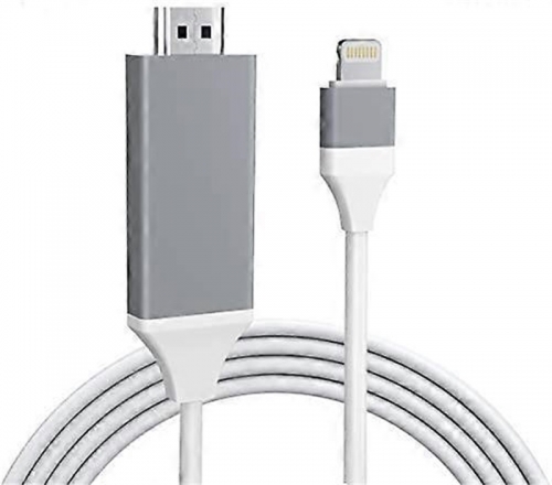 Adaptateur Lightning vers HDMI, adaptateur AV numérique Lightning vers HDMI 2K, adaptateur iPhone vers HDMI