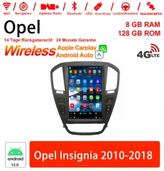 12.8 pouces Android 13.0 Autoradio / multimédia 8Go de RAM 128Go de ROM pour Opel Insignia 2010-2018 avec WiFi NAVI Bluetooth USB