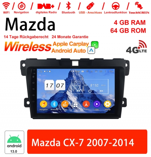 9 inch Android 13.0 Car Radio / Multimedia 4GB RAM 64GB ROM For Ford Mazda CX-7 2007-2014 With WiFi NAVI Bluetooth USB