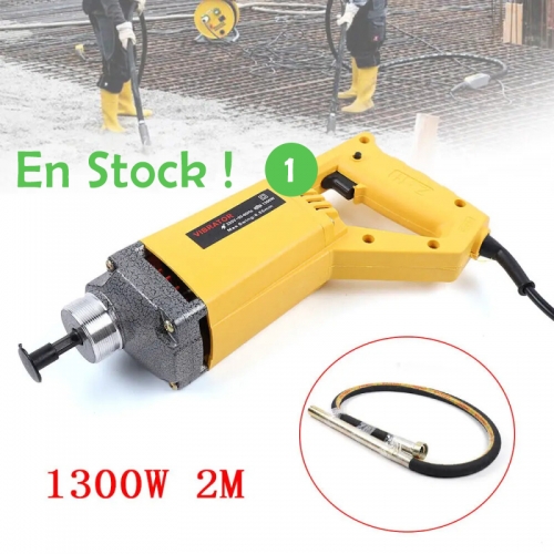 1300w professional industrial electric concrete vibrator motor hand vibrating tool machine with 2m hose 220V