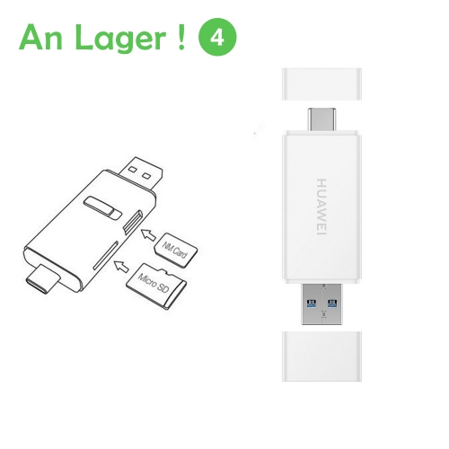 Huawei 100MB/s Dual USB Port 2 in1 Speicherkartenleser für Huawei Typ C Dual USB Port