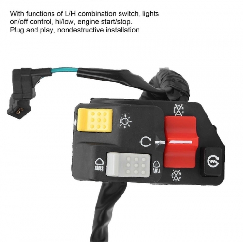 Handlebar Switch Light Hi Low Control Engine Start Stop Replacement for Honda TRX300EX SPORTRAX 99-04