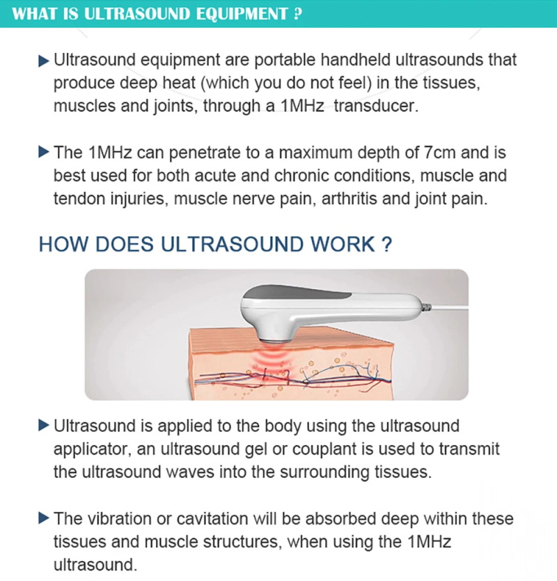 Ultraschall-Physiotherapie-Massage gerät