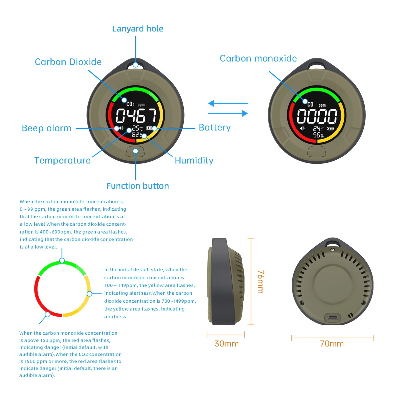 Mini Carbon Monoxide Detector