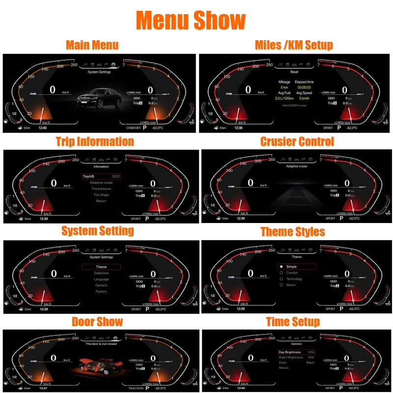 original digital lcd instrument