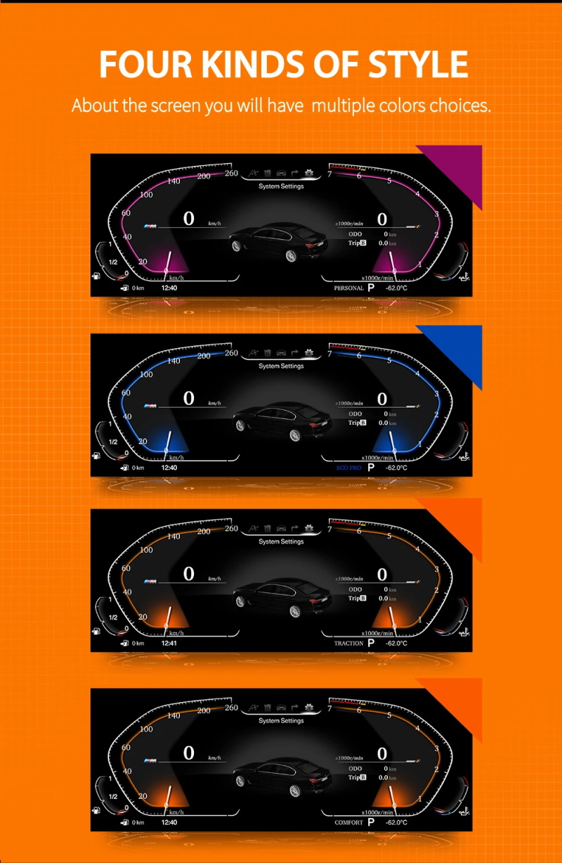 Instrument LCD numérique d'origine