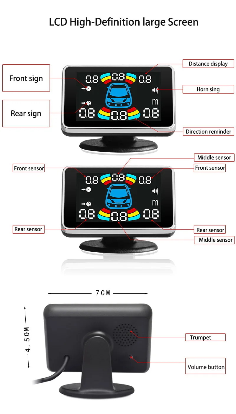 Auto Auto Umkehr Backup Radar