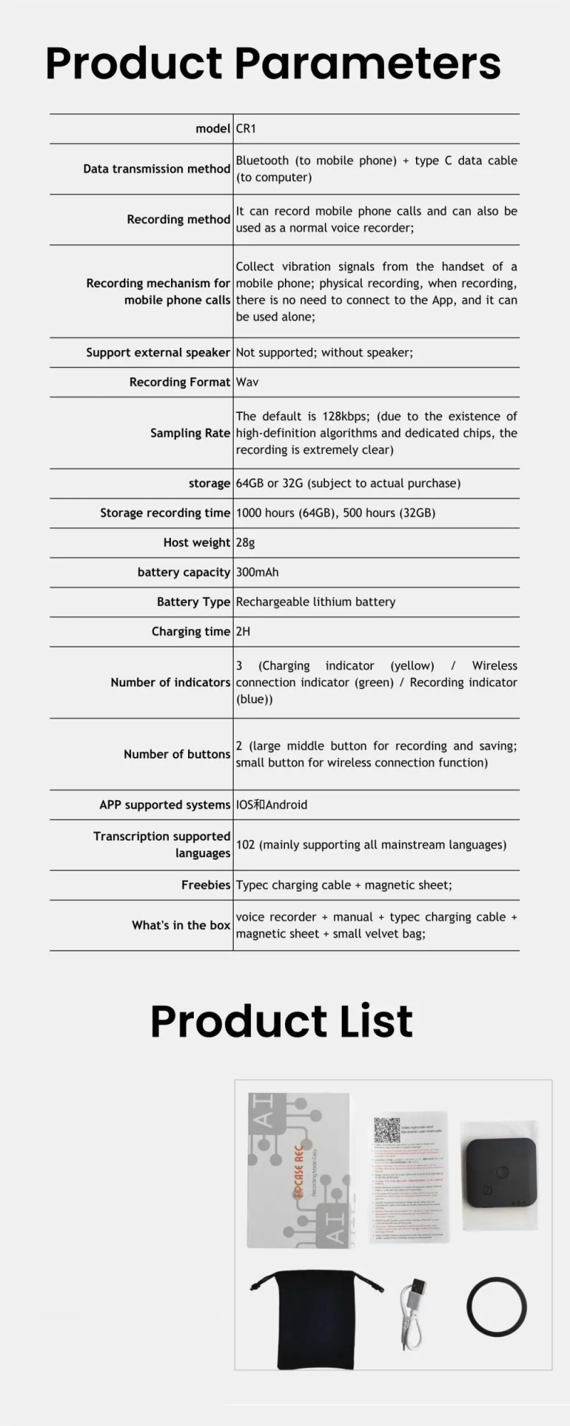 Voice recorder and call recorder