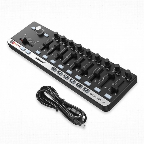 Worlde Easycontrol.9 Portable Mini USB 9 Slim-Line Control Midi Controller